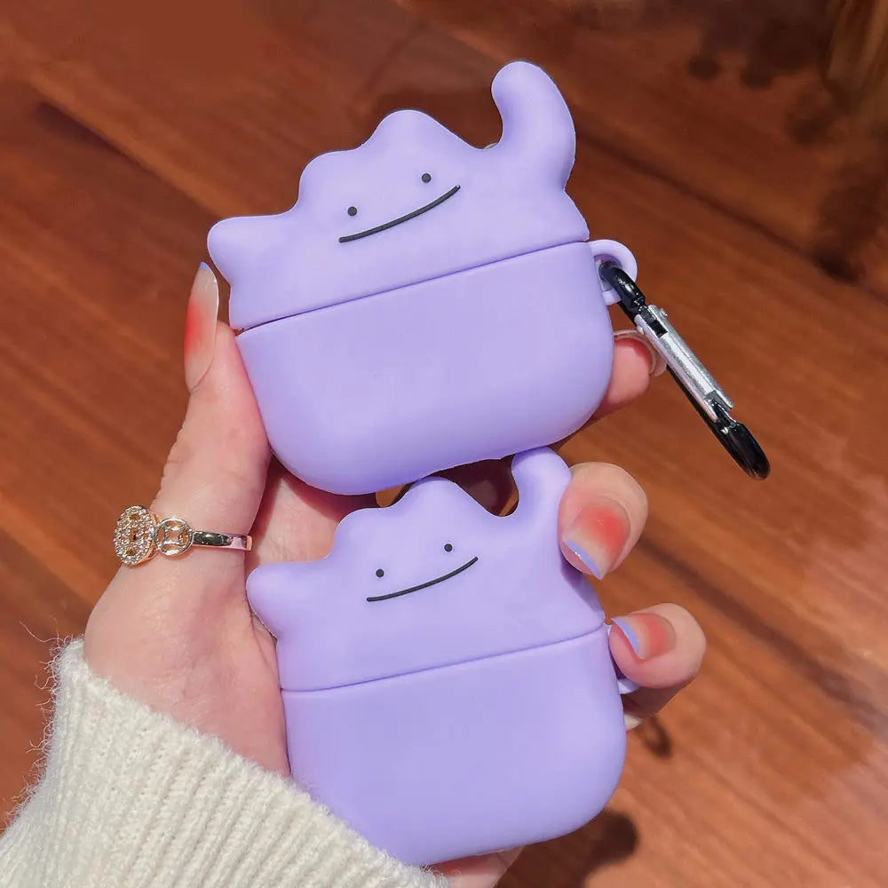 For Airpods 4 Cute Cartoon 3D Ghost Earpods Case for Airpods 1 2 Pro 2 3 Wireless Earphone Cover Monster Charging Box Stylus Pen