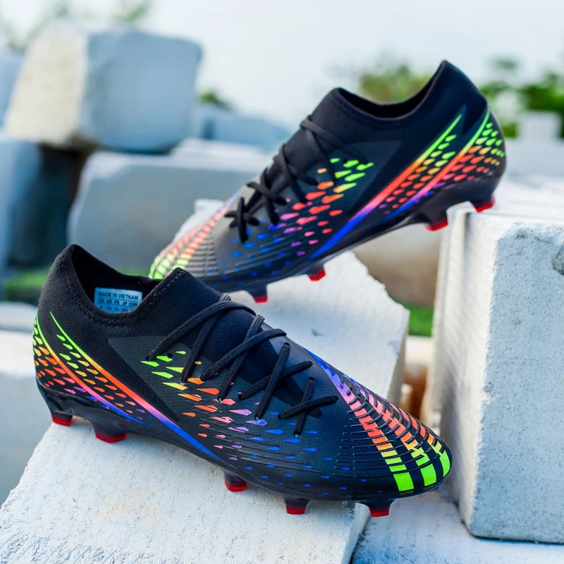 Soccer Shoes Men's Women TF/FG Football Boots Non-Slip Cleats Traning Grass Sneakers Teenagers Outdoor Breathable Sport Footwear