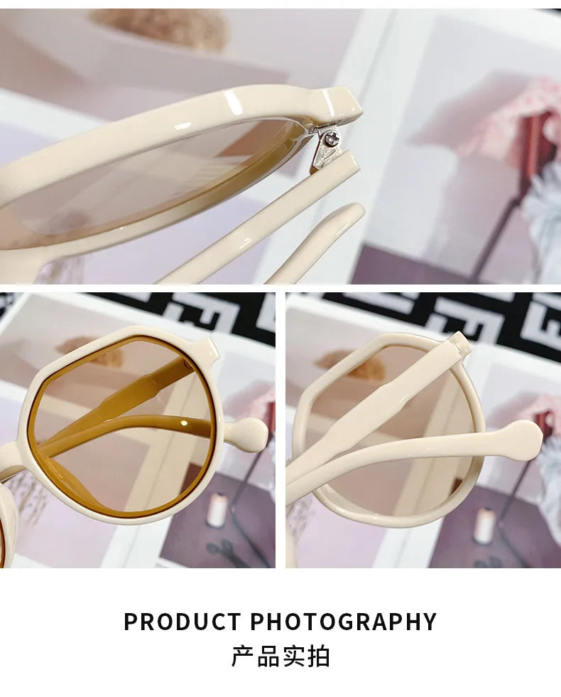 Sunglasses for Women Geometry Shape Frame Fashion Glasses Vintage Big Sunshades Shades Очки Солнечные Женские Очки 선글라스