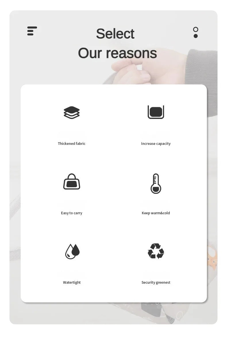 Handheld Bento Bag Cartoon Style Lunch Box Bag Insulated Bag Large Capacity Storage Bag Lunch Bag for Office Workers