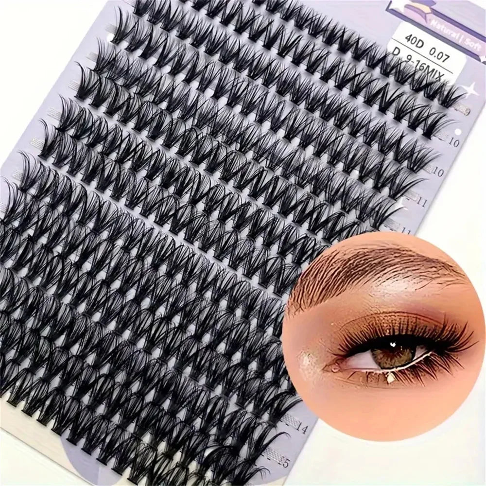 14 line mixed length, reusable DIY false eyelashes, suitable for beginners, with a natural to dramatic style