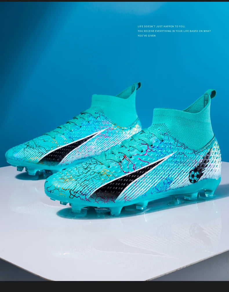 Men Soccer Shoes Kids Football Boots Women Professional Soccer Cleats Antiskid Chaussure TF/FG Outdoor Athletic Football Shoes