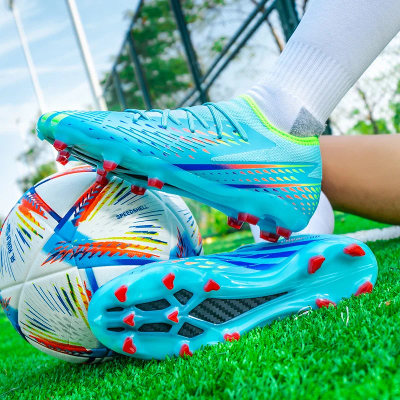 Soccer Shoes Men's Women TF/FG Football Boots Non-Slip Cleats Traning Grass Sneakers Teenagers Outdoor Breathable Sport Footwear