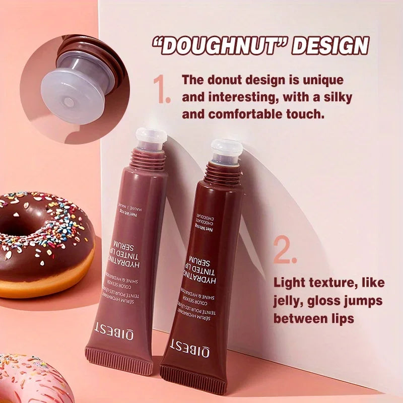 Colored lip gloss, liquid hydrating and moisturizing, light and shiny lip balm, water gloss lip glaze moisturizing lip milk.