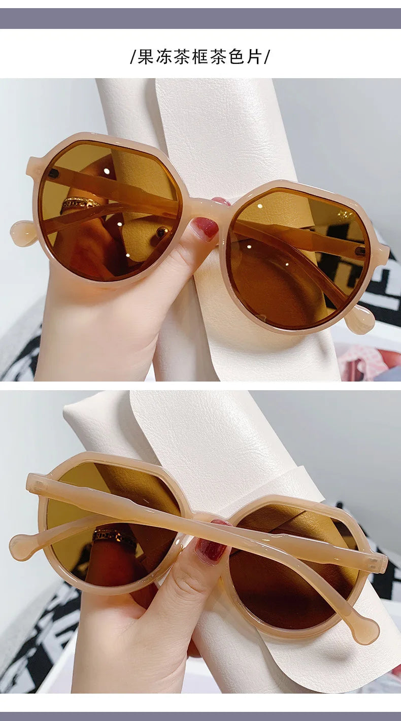 Sunglasses for Women Geometry Shape Frame Fashion Glasses Vintage Big Sunshades Shades Очки Солнечные Женские Очки 선글라스