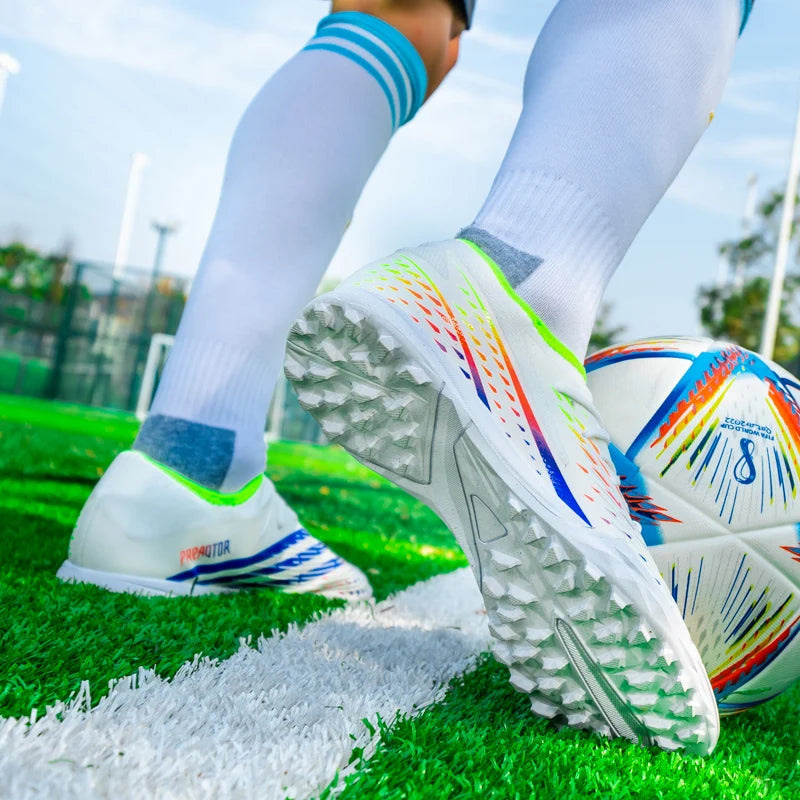 Soccer Shoes Men's Women TF/FG Football Boots Non-Slip Cleats Traning Grass Sneakers Teenagers Outdoor Breathable Sport Footwear