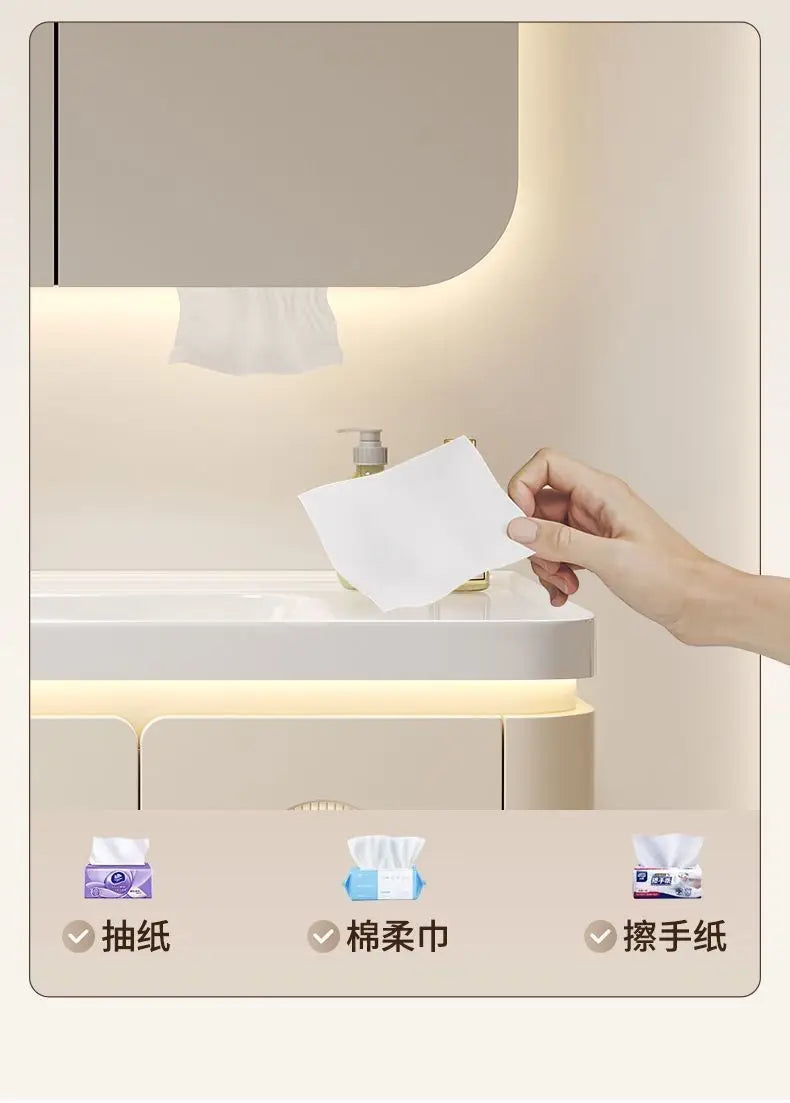 Mirror Floating Bathroom Cabinet Sink Drawer Shelves Vanity Bathroom Cabinet Modern Storage Armoire De Rangement Accessories