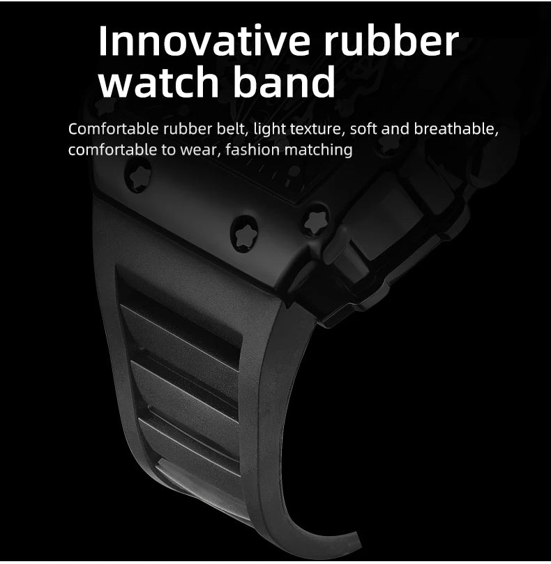 Foreign Trade Watch Large Dial For Men Quartz Waterproof Sport Square Luminous Watch For Men