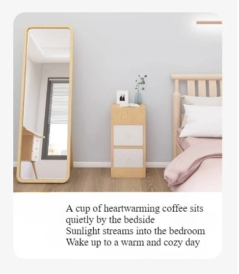 Bedside table Bedroom simple modern ultra-narrow simple crevice storage cabinetBedside table Household bedside shelf sidecabinet
