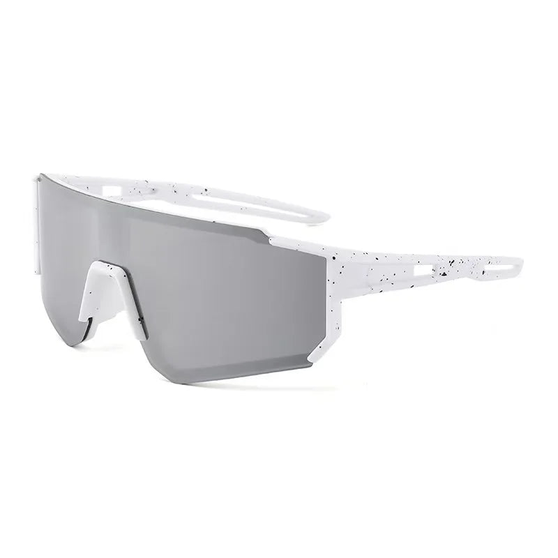 New large-frame sunglasses for men and women, ideal for outdoor sports, cycling, mountaineering, and wind/sand protection.