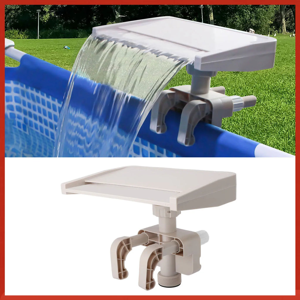 Pool Waterfall Relaxing Waterfall Cascade  Ground Swimming Pool Fountain Spillway Attachment Detachable PVC Pool Cascade