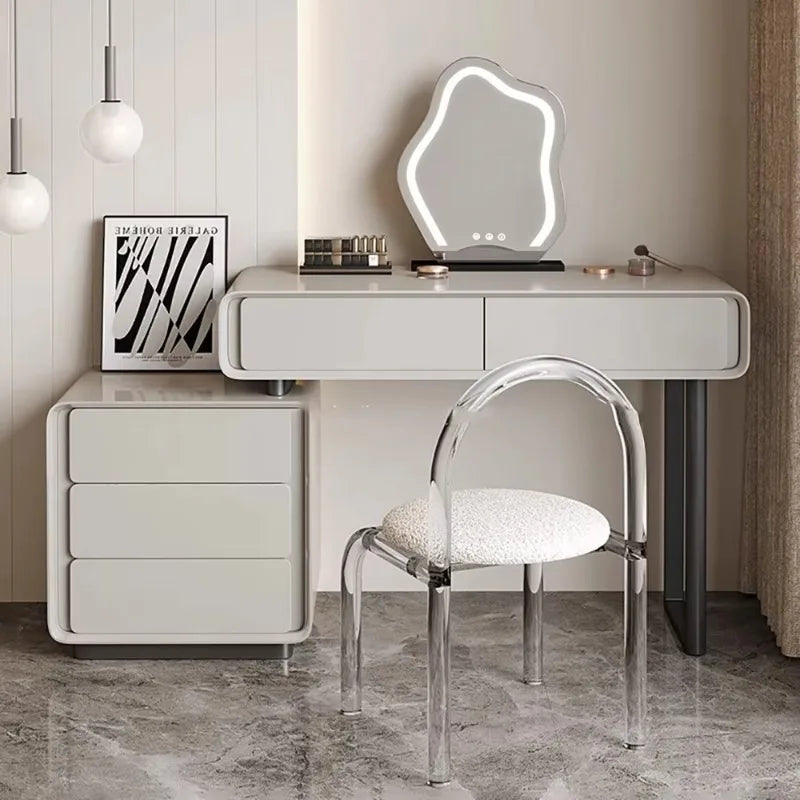 Modern Vanity Table Storage Dressing Mirror Vanity Table Drawer Makeup Tocador De Maquillaje Mueble Con Espejo Bedroom Furniture