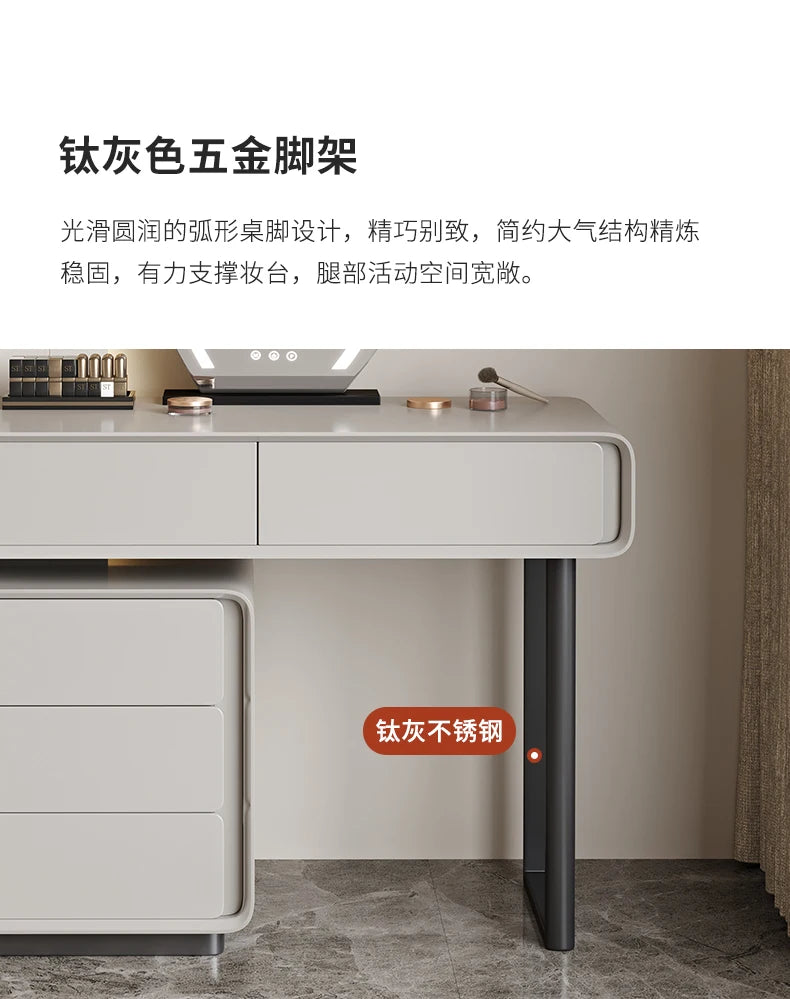 Modern Vanity Table Storage Dressing Mirror Vanity Table Drawer Makeup Tocador De Maquillaje Mueble Con Espejo Bedroom Furniture
