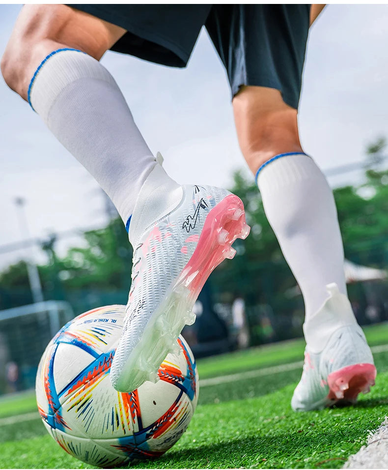 FG Studs Double Star Soccer Cleats with Anti Slip Grip for Superior Traction and Stability on Field