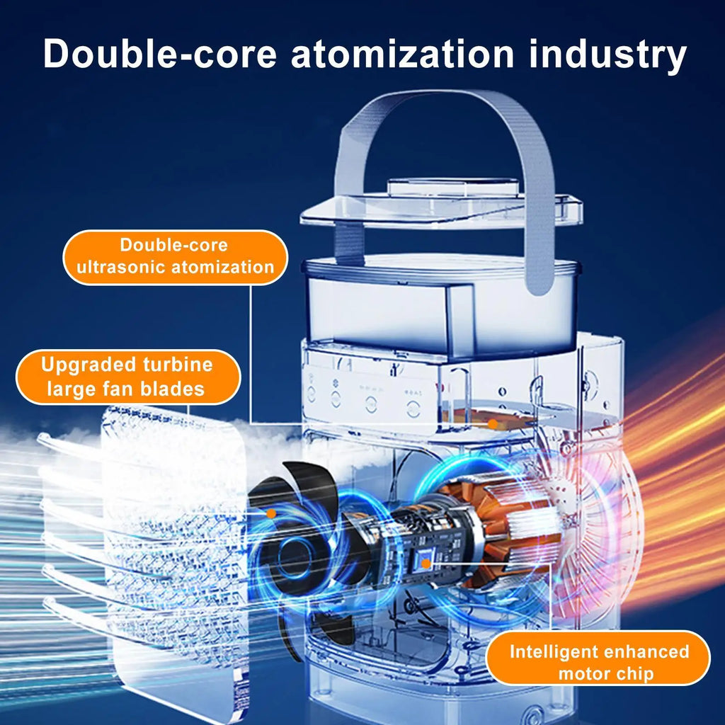 Cooler Fan For Room Cool Air Fan Personal AC Cooler Cool Gadgets Quiet With Timer Small Rechargeable Humidifier Evaporative