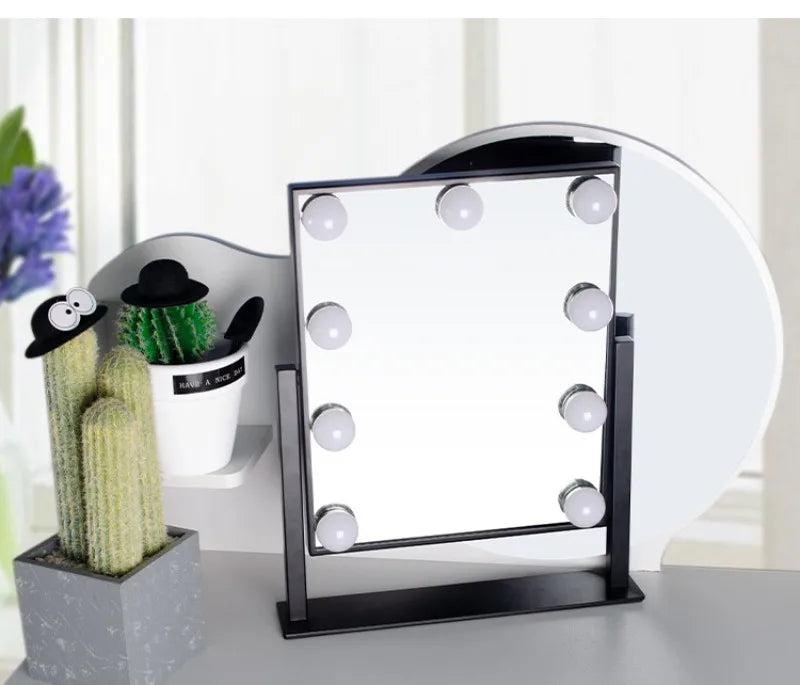 Smart Makeup Mirrors Adjustable Desktop Fill Light Led Mirrors with Magnetic Attraction Magnifying Glass Bedroom Decorations