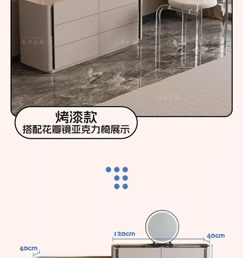 Dressing Table Chest of Drawers for Bedroom Sets Modern Vanity with Mirror Jewelry Cabinet Stool Makeup Console Chests Vanity