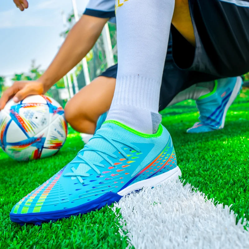 Soccer Shoes Men's Women TF/FG Football Boots Non-Slip Cleats Traning Grass Sneakers Teenagers Outdoor Breathable Sport Footwear