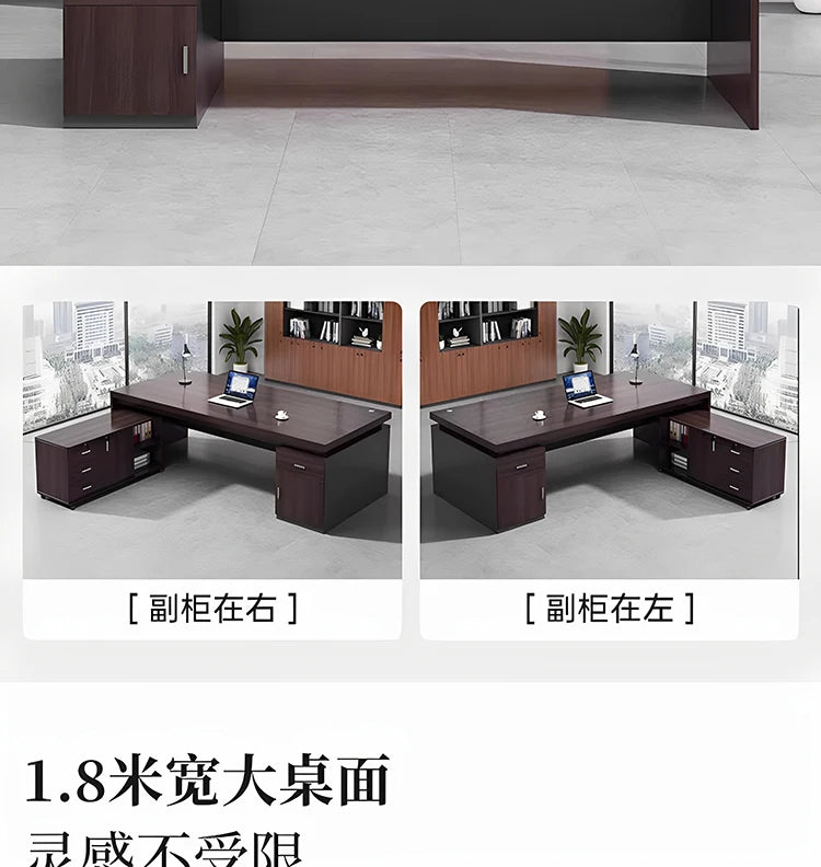 Cabinet Aesthetic Modern Desk Black Unique Gaming Computer Office Desk Design Writing Biurka Komputerowe Home Accessories
