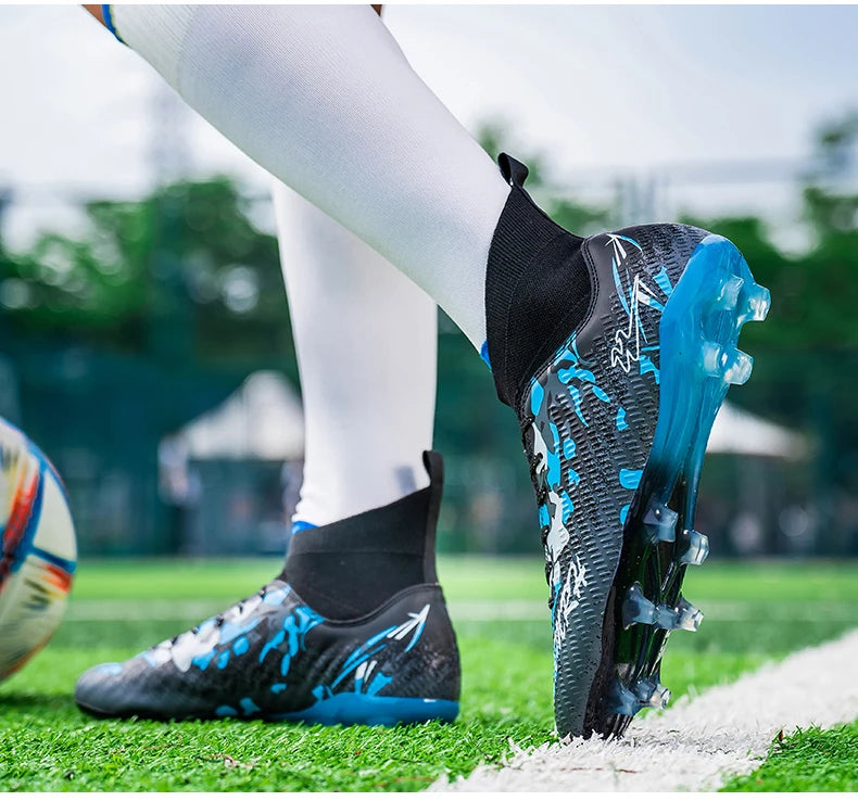 FG Studs Double Star Soccer Cleats with Anti Slip Grip for Superior Traction and Stability on Field