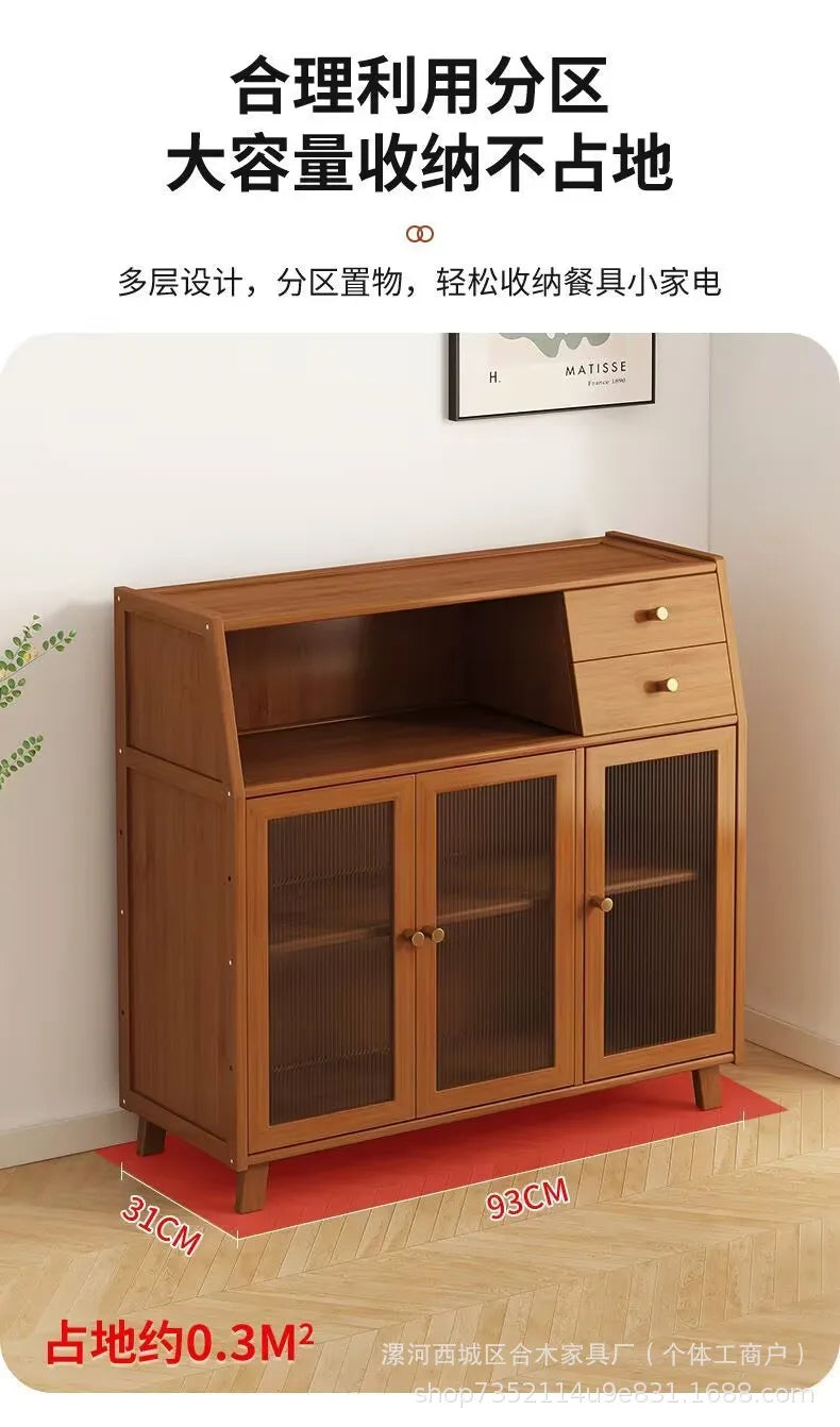 Kitchen Island Buffet Cabinet with Storage, 36.6" Large Sideboard Buffet Cabinet, Farmhouse Kitchen Cabinet Display Cabinet