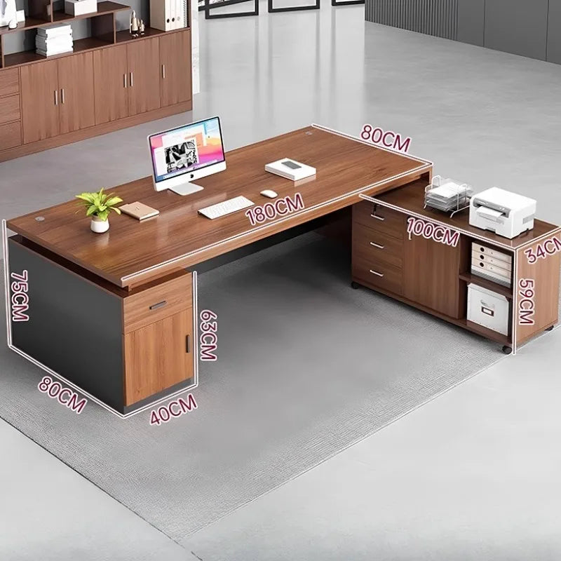 Cabinet Aesthetic Modern Desk Black Unique Gaming Computer Office Desk Design Writing Biurka Komputerowe Home Accessories