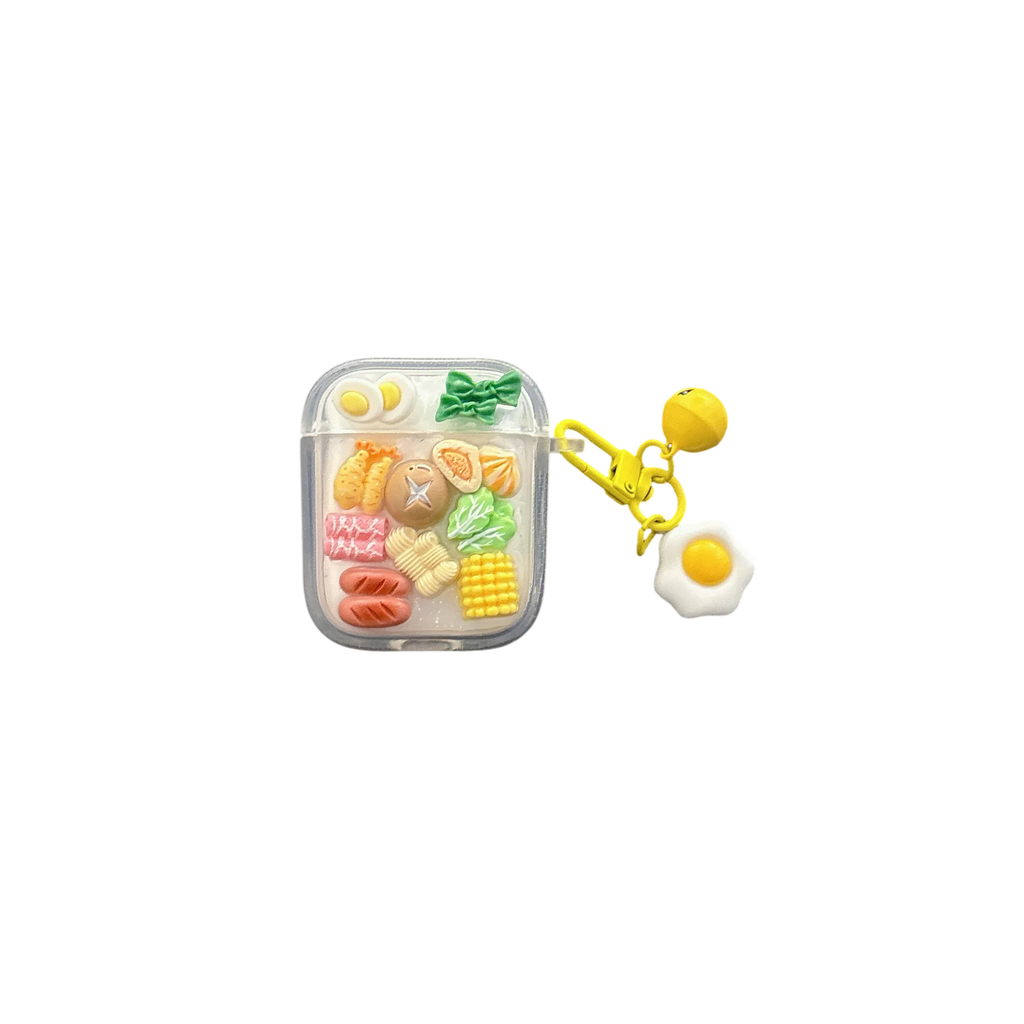 Earphone Case For Airpods Pro 2 3 1 4 Cover Ins Yellow Hot Pot Vegetables Protective Headphones Case For Airpods 4 Funda Cover