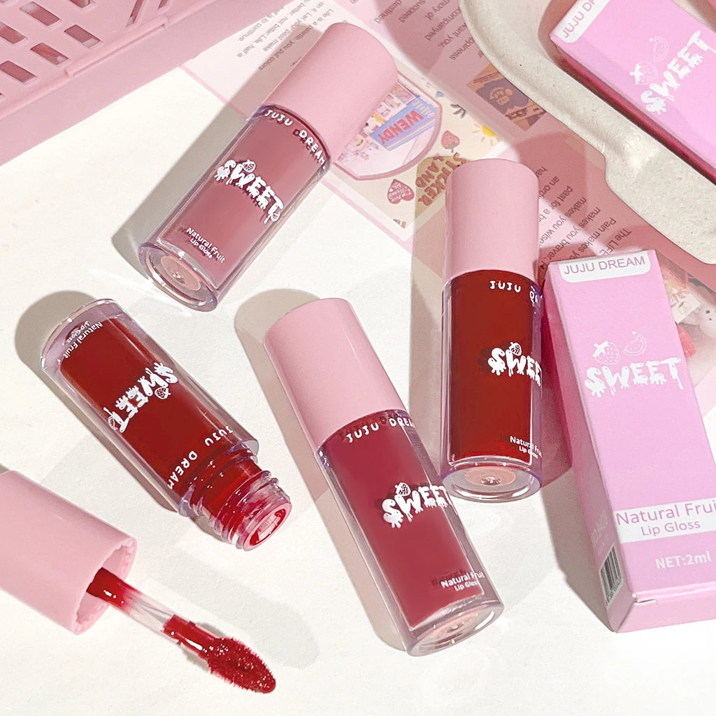 Glossy mirror lip gloss, nude lip gloss, moisturizing, brightening complexion, waterproof, long-lasting for a flawless finish