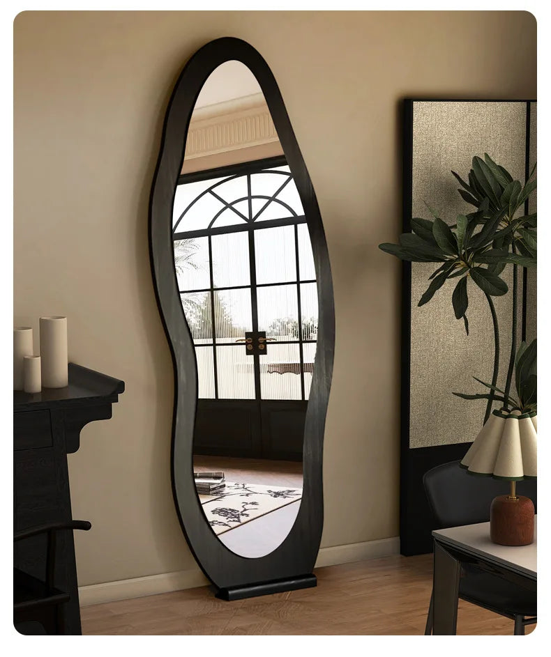 Full body mirror Internet celebrity special-shaped mirror home floor mirror bedroom wall-mounted dressing mirror fitting mirror