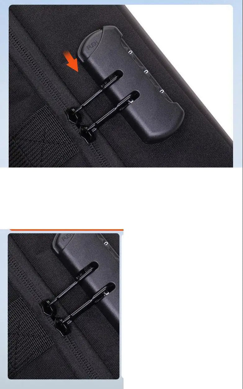 USB Hard Shell Computer Backpack Men's Fashionable Senior high school College Student Schoolbag Large Capacity Business Backpack