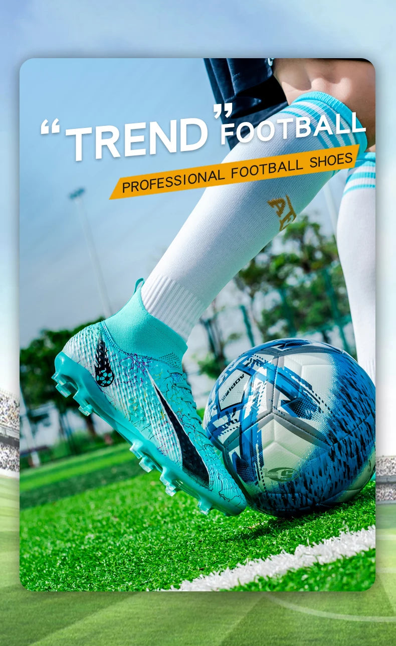 Men Soccer Shoes Kids Football Boots Women Professional Soccer Cleats Antiskid Chaussure TF/FG Outdoor Athletic Football Shoes