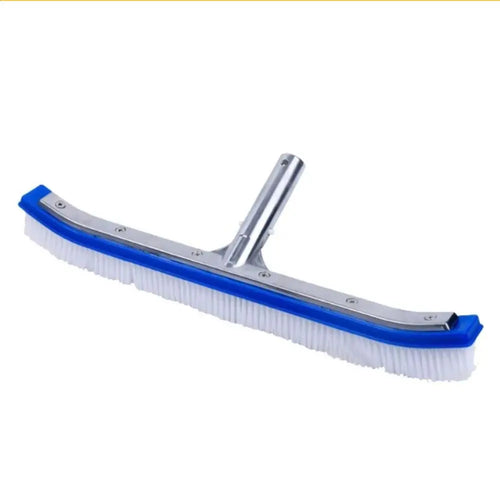 18 Inch Pool Cleaning Brush Aluminum Handle Stainless Steel Brush Swimming Pool Brush Glue Floor Brush Plastic Brush