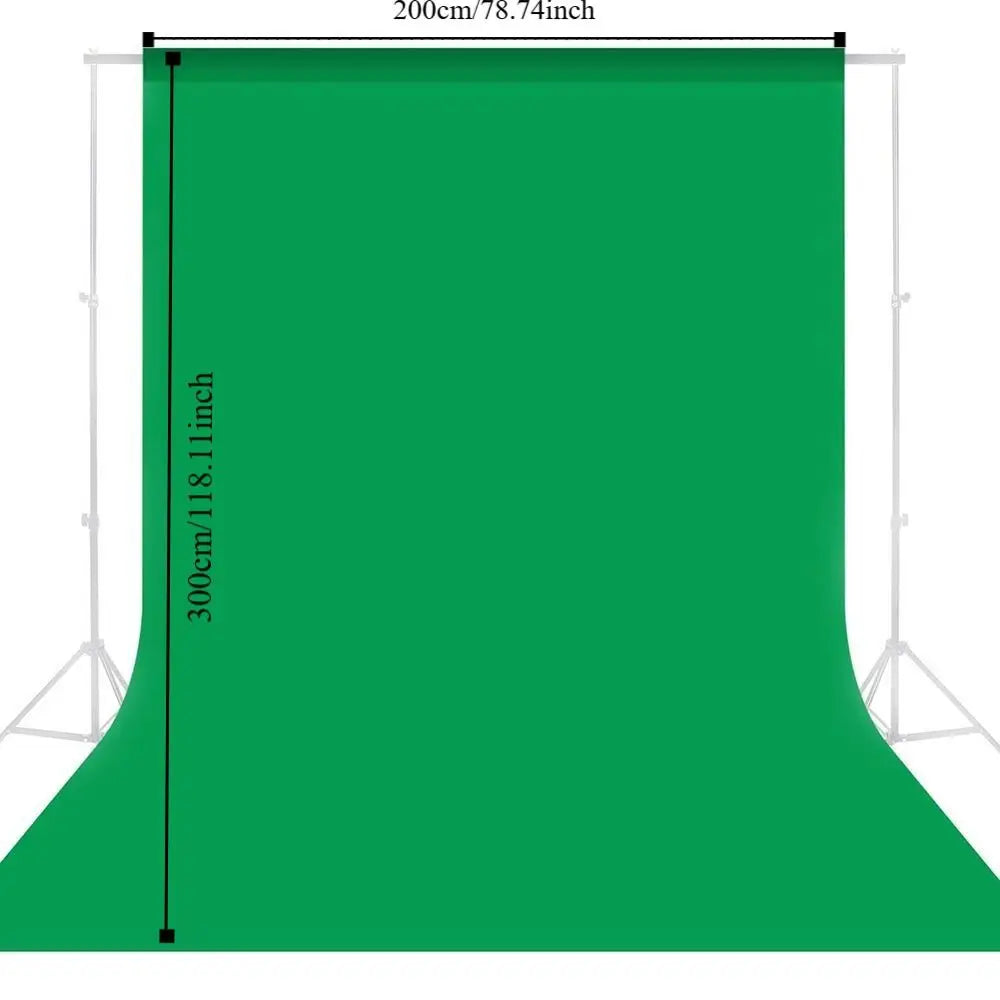Photography Background Backdrop Cloth Smooth Green White Black Pure Cotton Chromakey Screen Photo Studio Live Streaming