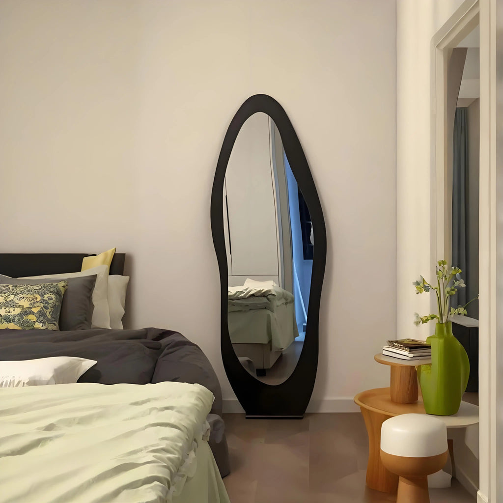 Full body mirror Internet celebrity special-shaped mirror home floor mirror bedroom wall-mounted dressing mirror fitting mirror
