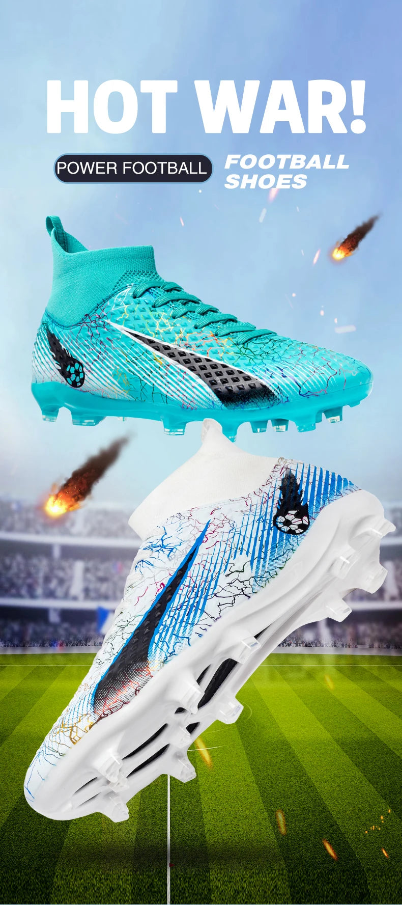 Men Soccer Shoes Kids Football Boots Women Professional Soccer Cleats Antiskid Chaussure TF/FG Outdoor Athletic Football Shoes