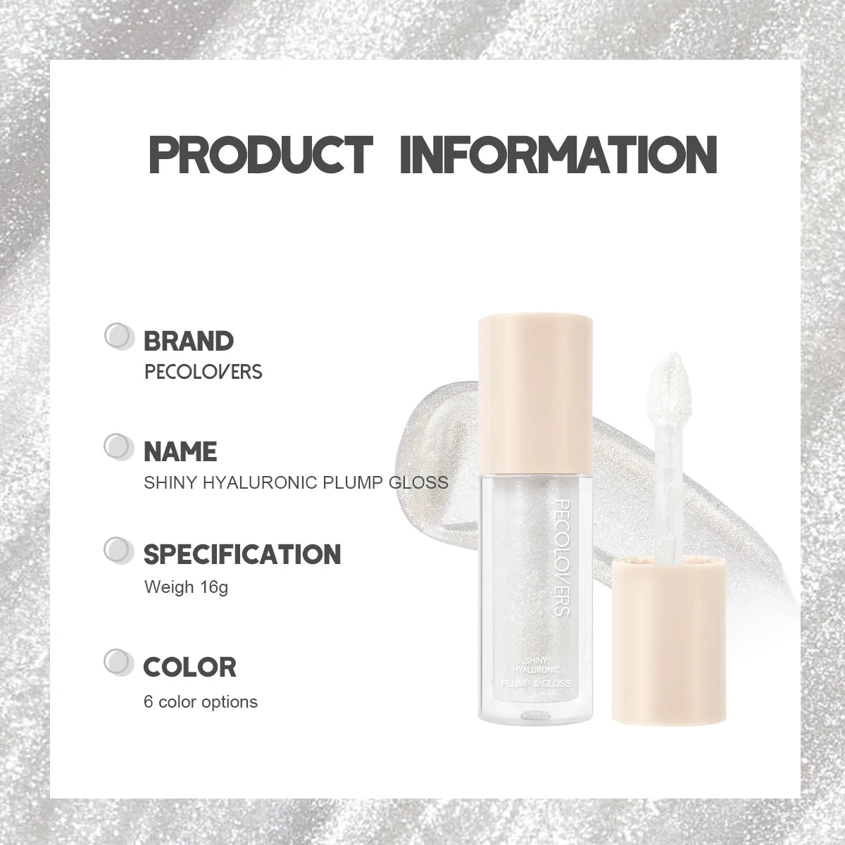 High Shine Lip Gloss,Moisturizing,Long-Lasting  Lip Glaze,Lightweight,Shimmer Lip Gloss,Perfect for Party Makeup