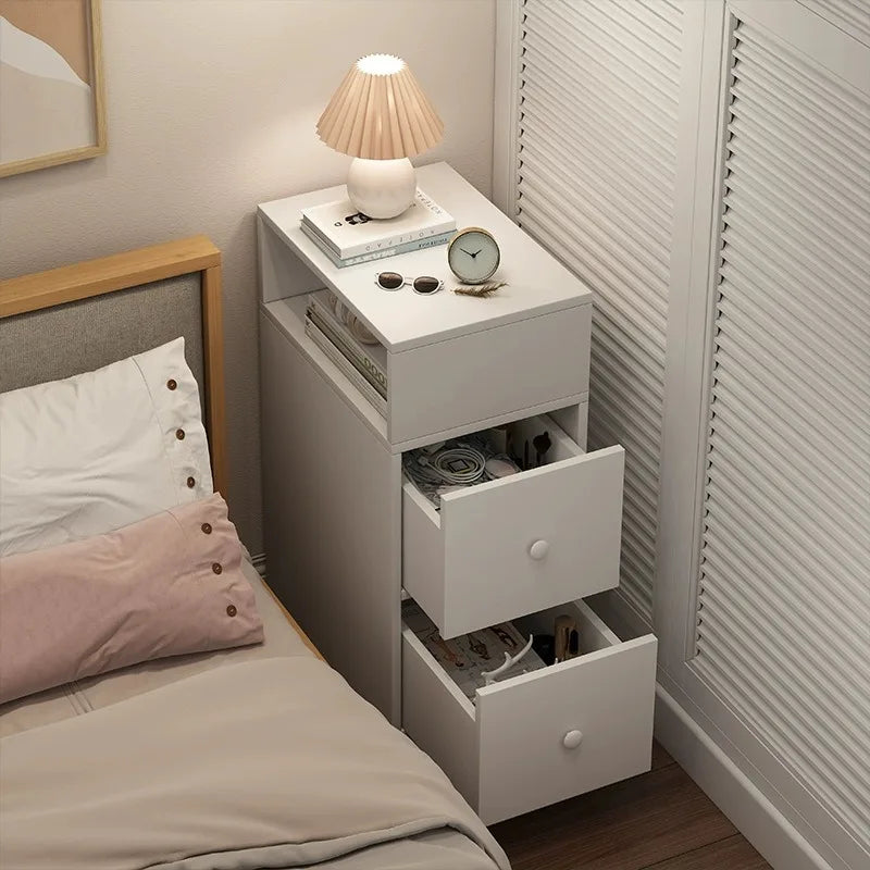 Bedside table Bedroom simple modern ultra-narrow simple crevice storage cabinetBedside table Household bedside shelf sidecabinet