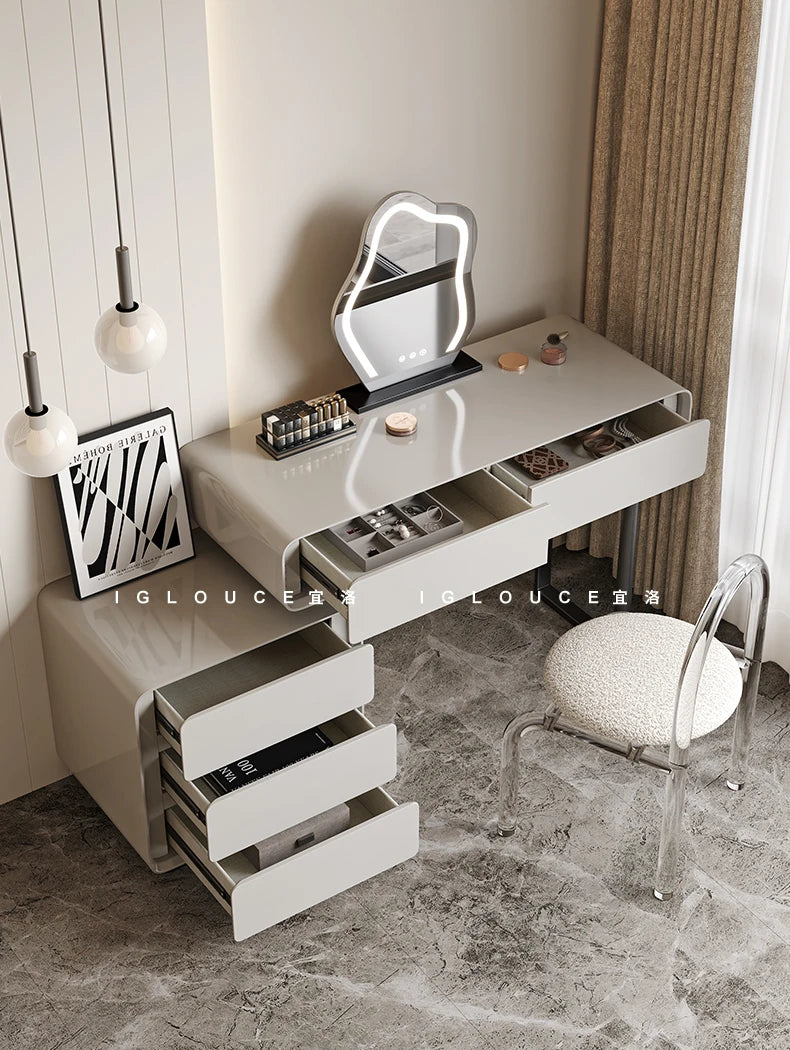Modern Vanity Table Storage Dressing Mirror Vanity Table Drawer Makeup Tocador De Maquillaje Mueble Con Espejo Bedroom Furniture