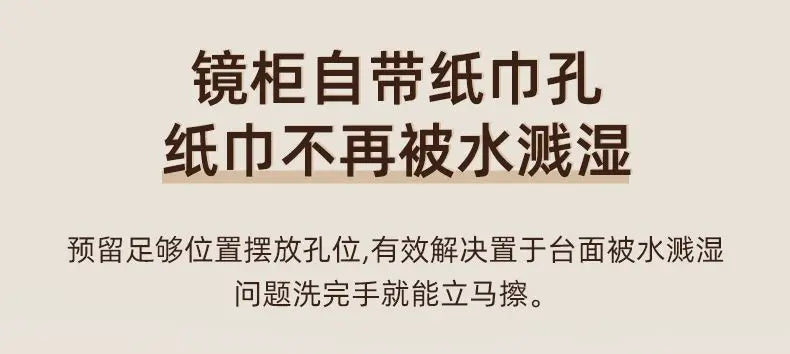 Mirror Floating Bathroom Cabinet Sink Drawer Shelves Vanity Bathroom Cabinet Modern Storage Armoire De Rangement Accessories