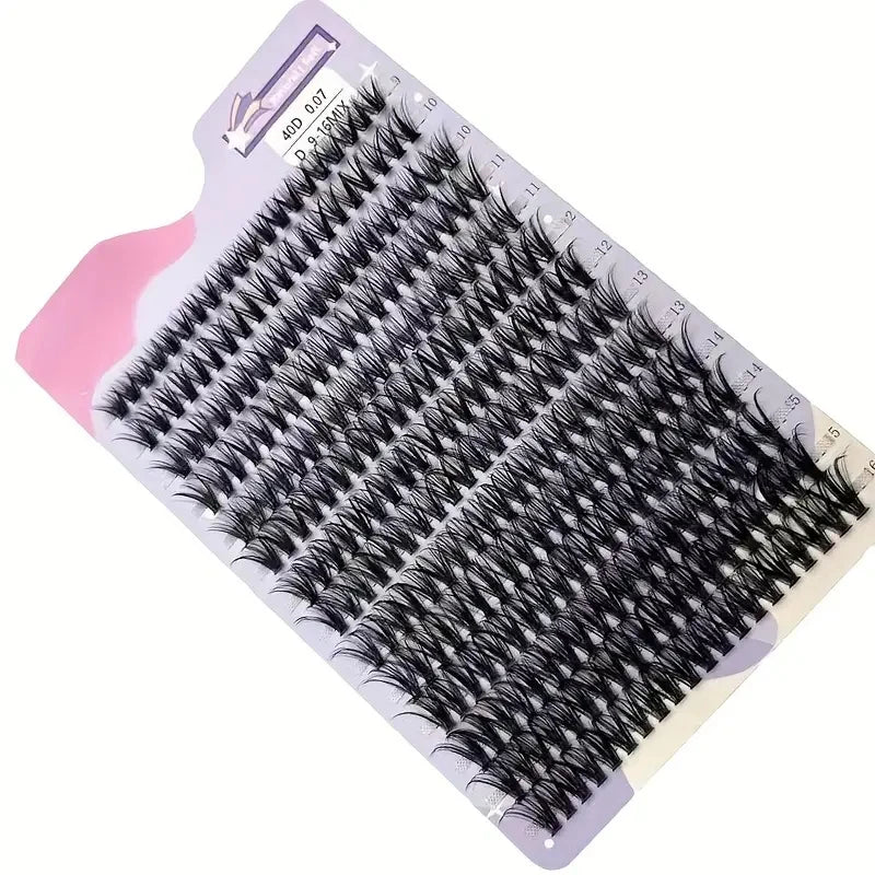 14 line mixed length, reusable DIY false eyelashes, suitable for beginners, with a natural to dramatic style