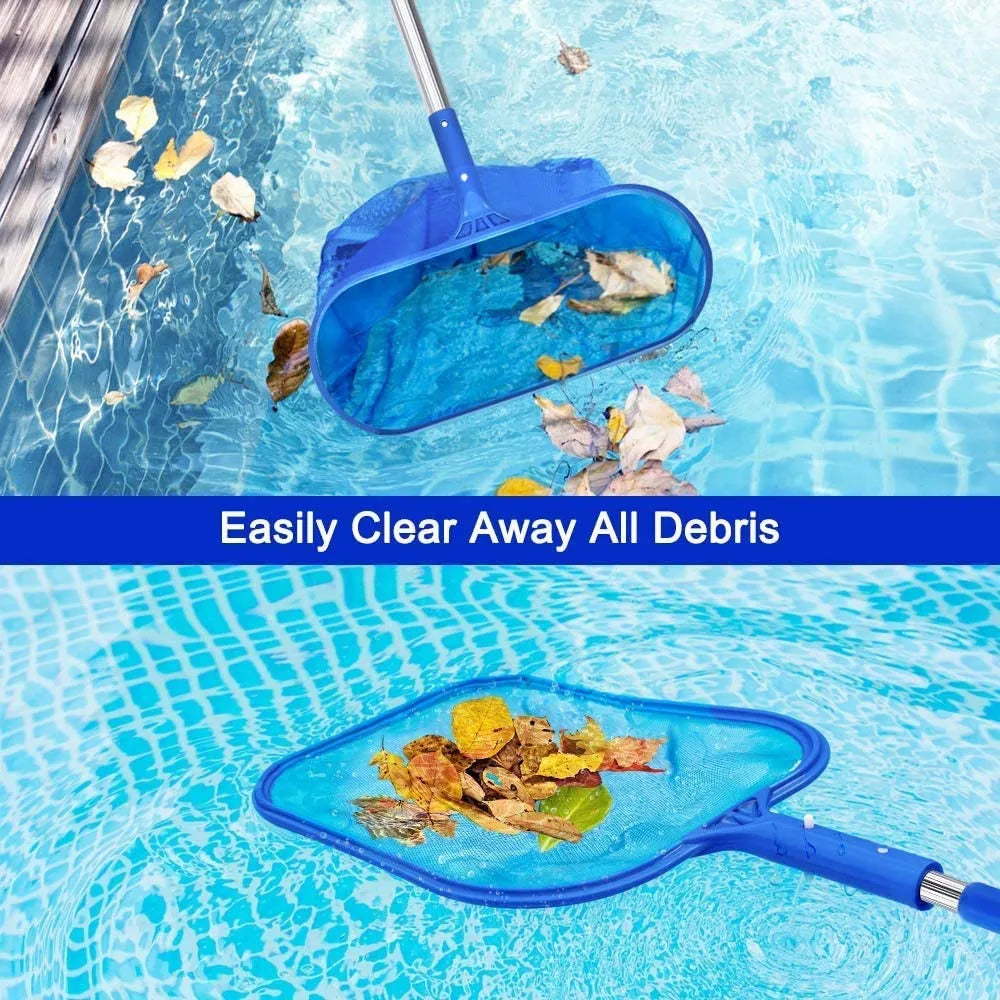 Pool Cleaning Net Skimmer Net Swimming Pool Cleaning Leaf Skimmer Mesh Frame Net Professional Cleaning Accessories for Pool
