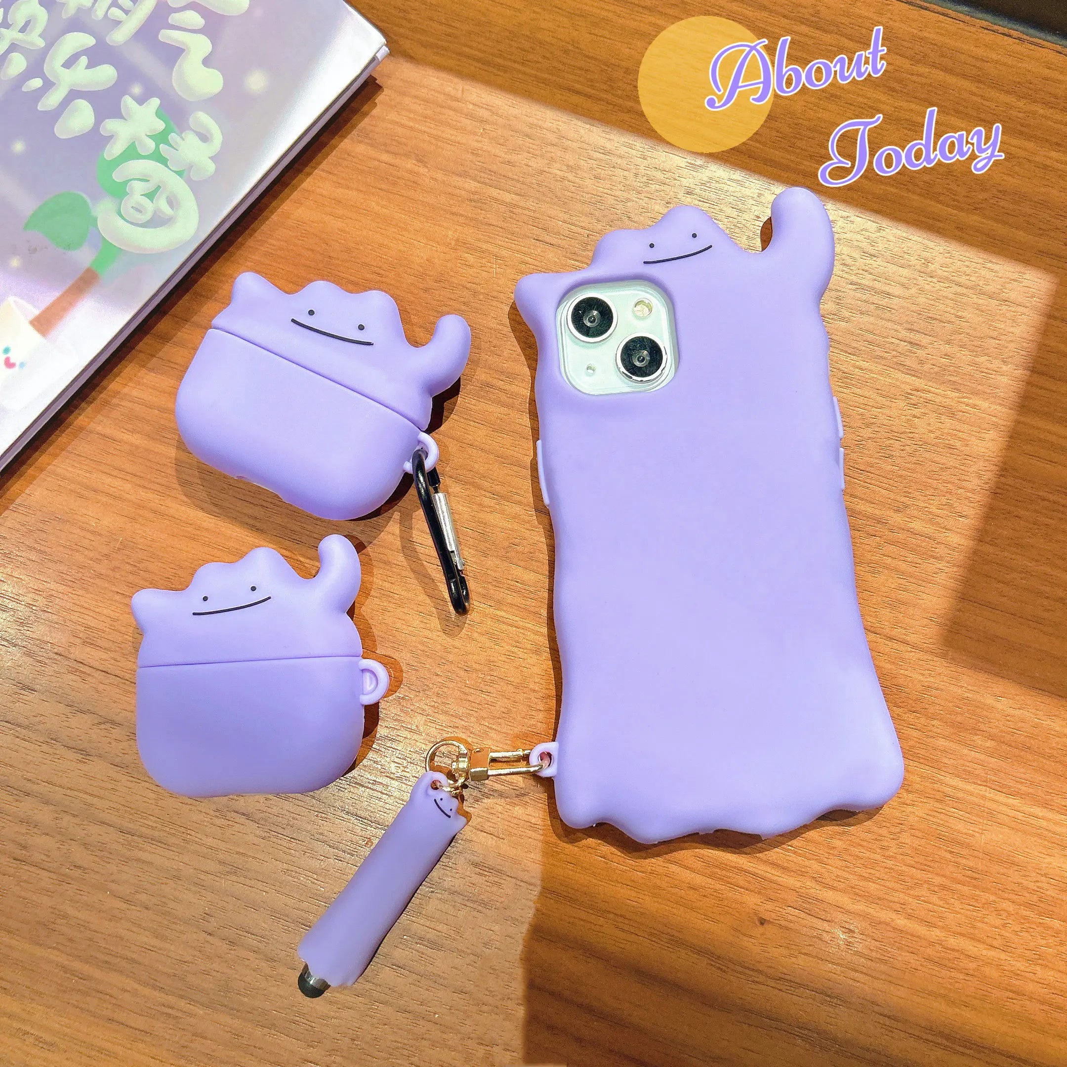 For Airpods 4 Cute Cartoon 3D Ghost Earpods Case for Airpods 1 2 Pro 2 3 Wireless Earphone Cover Monster Charging Box Stylus Pen