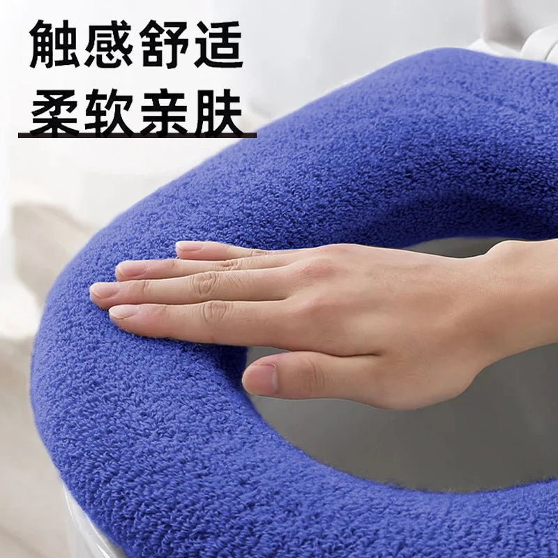 Toilet Seat, Thick, Warm, with Handle, Soft, Can Be Washed Repeatedly, Universal, Easy To Install, Hygienic, Wholesale Available
