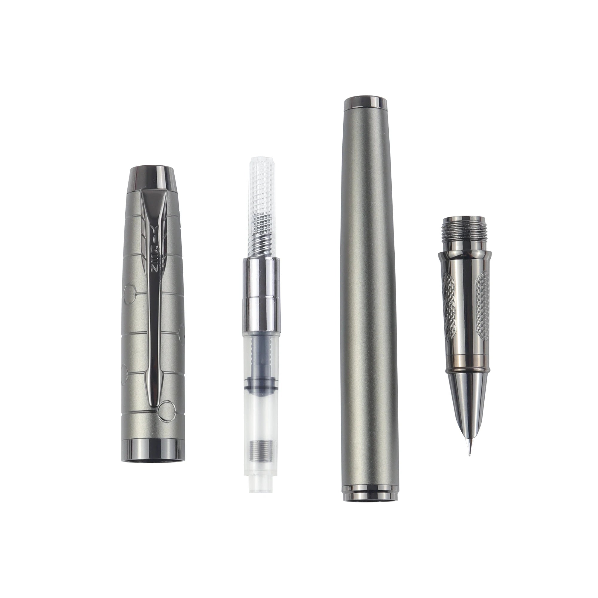 1 PC Fountain Pen, Professional Gunmetal Metal Pen, Stylish and Sturdy,Distinguished, Mechanical Feel,Metallic Touch,Luxury Pen