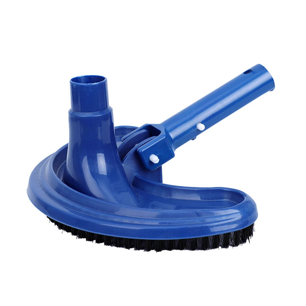 Pool Vacuum Cleaning Kit Swimming Pool Vacuum Cleaner Pond Bristles Brush Cleaner Stain Remover Crescent Type Pool Cleaning Tool
