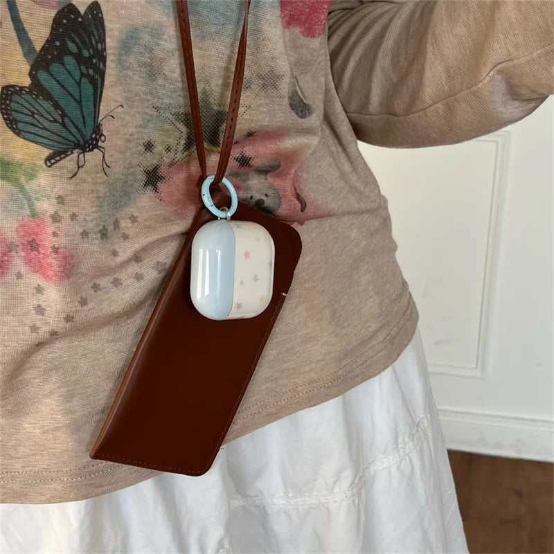 Colorful Stars For iPhone Headphone Case Airpods4 Wireless Bluetooth Headphone Case Airpodpro2 iPod Headphone Case Airpods3 Case