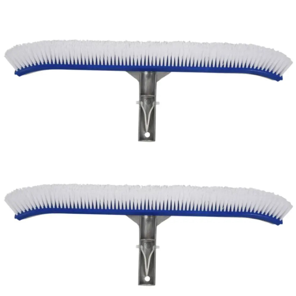 18 Inch Pool Cleaning Brush Aluminum Handle Stainless Steel Brush Swimming Pool Brush Glue Floor Brush Plastic Brush
