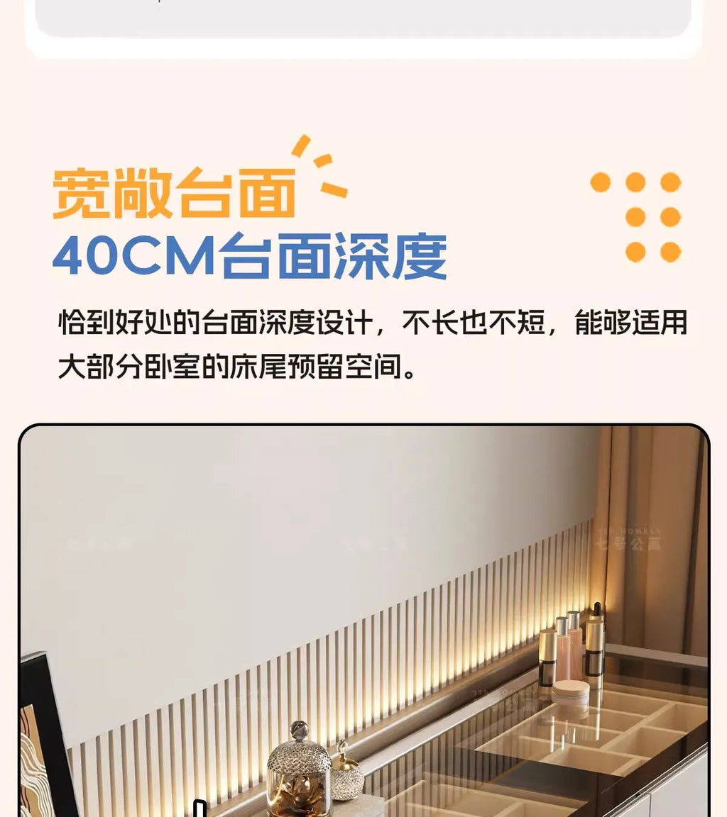 Dressing Table Chest of Drawers for Bedroom Sets Modern Vanity with Mirror Jewelry Cabinet Stool Makeup Console Chests Vanity