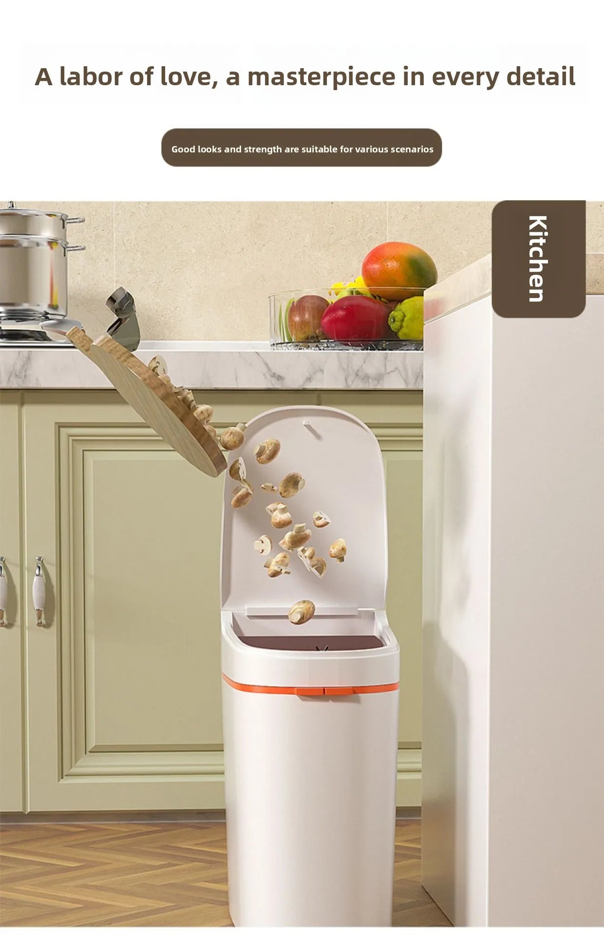 Trash can household large capacity bathroom kitchen new with lid