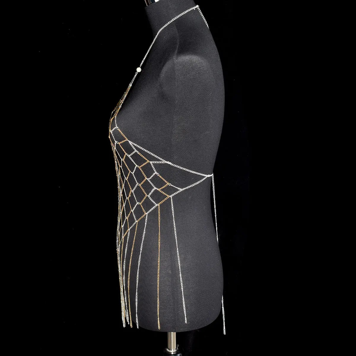 Fashion A Long, Fringed Dress Sexy Women's Body Jewelry Party Street Photo Punk Bras Dress Accessories Festival Birthday Gift